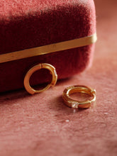 9K Solid Gold Prism Huggies - CAMELLIA Single
